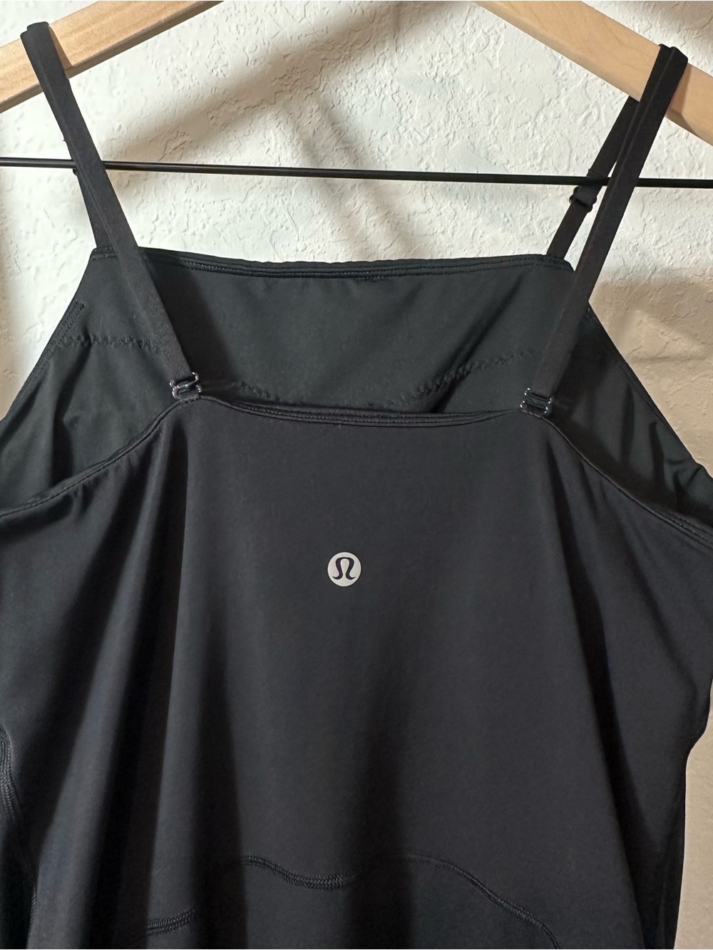 Lululemon Align Side-Slit Cami Dress Black Size 8 Nulu Built-In Bra - Picture 6 of 11